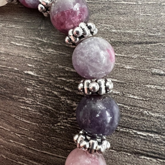 AAA+ Dreamy Natural Gemstone Amethyst with Cross Charm. - Picture 6 of 10